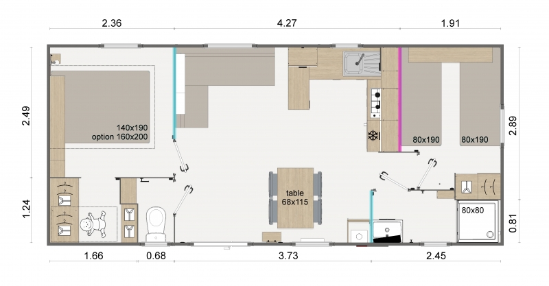Mobile Home Santa Giulia 32m² 4p