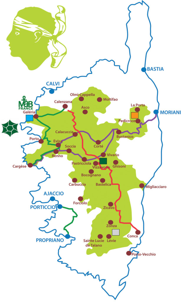parc naturel regional corse plan gr 20